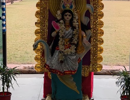 Saraswati Puja celebration at KPS Institute of Polytechnic
