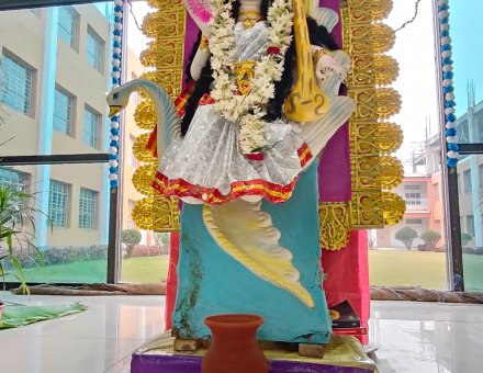 Saraswati Puja celebration at KPS Institute of Polytechnic
