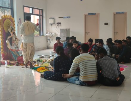 Saraswati Puja celebration at KPS Institute of Polytechnic